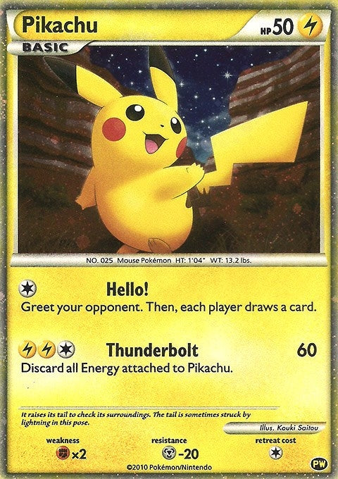 Image for Pikachu (English) (Pikachu World Collection Promos) (PW 1) - Pokemon