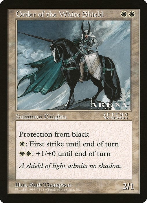 Image for Order of the White Shield (Arena League) (Oversize Cards) - Magic: The Gathering