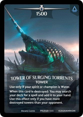 Image for Tower of Surging Torrents (Full Art) (Argent Saga Promos) (PR2020-115) - Argent Saga TCG