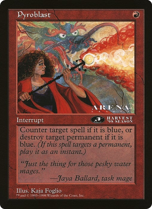 Image for Pyroblast (3rd Place) (Arena League) (Oversize Cards) - Magic: The Gathering