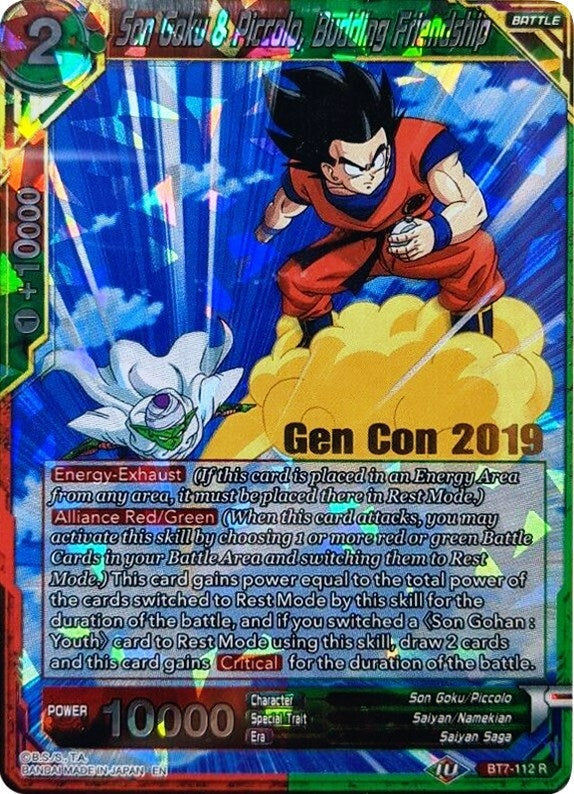 Image for Son Goku & Piccolo, Budding Friendship (Gen Con 2019) (Promotion Cards) (BT7-112_PR) - Dragon Ball Super: Masters