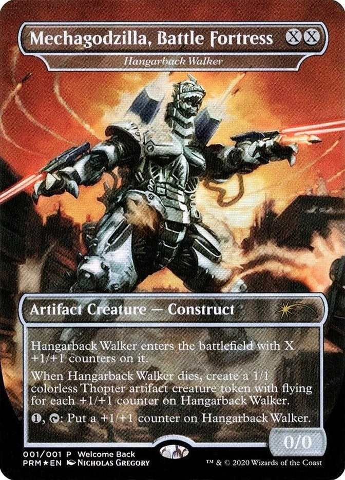 Image for Mechagodzilla, Battle Fortress - Hangarback Walker (Welcome Back Promo) (Unique and Miscellaneous Promos) (1) - Magic: The Gathering
