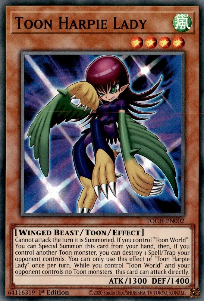 Image for Toon Harpie Lady (Toon Chaos) (TOCH-EN002) - YuGiOh