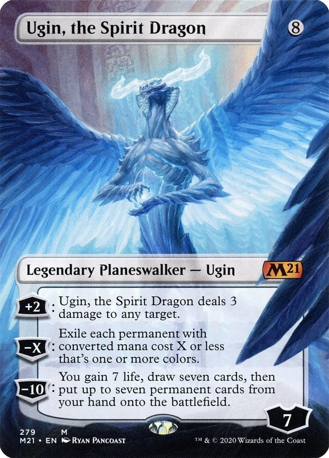 Image for Ugin, the Spirit Dragon (Borderless) (Core Set 2021) (279) - Magic: The Gathering