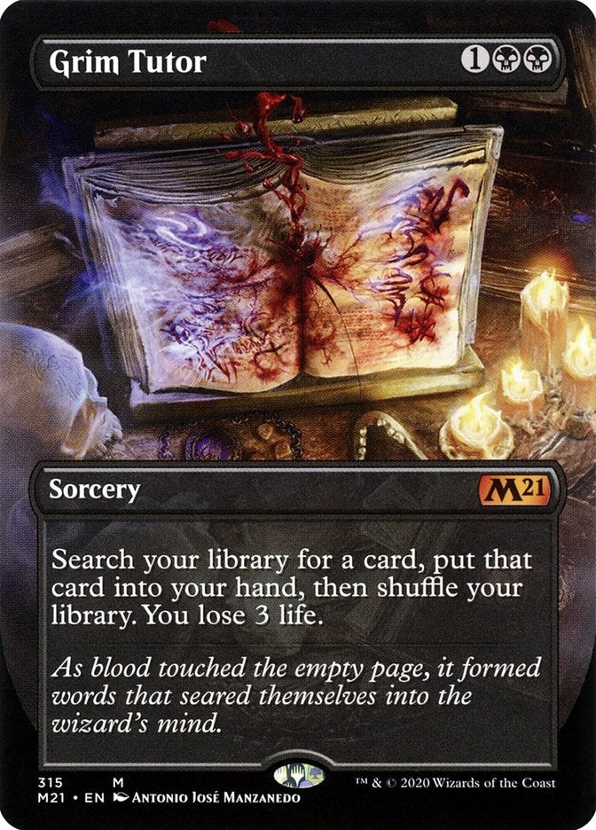 Image for Grim Tutor (Alternate Art) (Core Set 2021) (315) - Magic: The Gathering