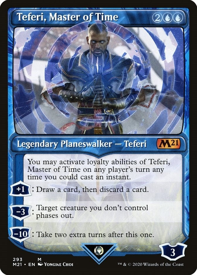 Image for Teferi, Master of Time (Showcase) (293) (Core Set 2021) (293) - Magic: The Gathering