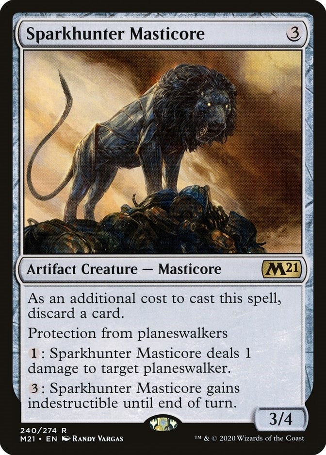 Image for Sparkhunter Masticore (Core Set 2021) (240) - Magic: The Gathering