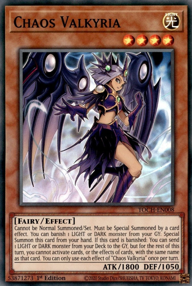 Image for Chaos Valkyria (Toon Chaos) (TOCH-EN008) - YuGiOh
