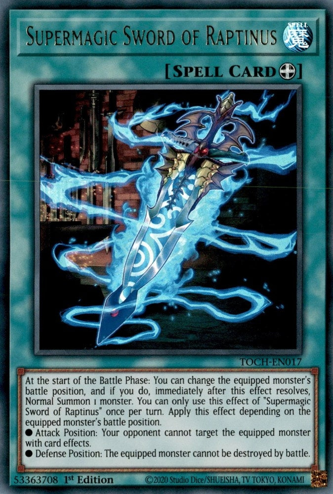 Image for Supermagic Sword of Raptinus (Toon Chaos) (TOCH-EN017) - YuGiOh