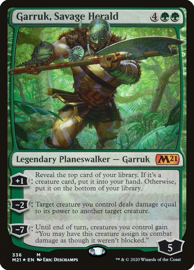 Image for Garruk, Savage Herald (Core Set 2021) (336) - Magic: The Gathering