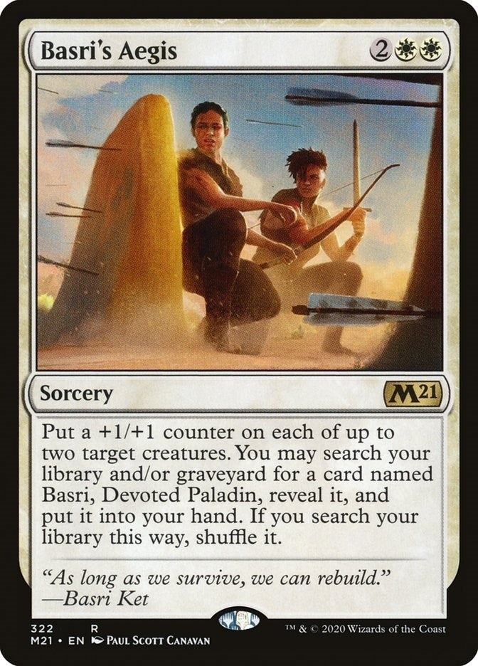 Image for Basri's Aegis (Core Set 2021) (322) - Magic: The Gathering