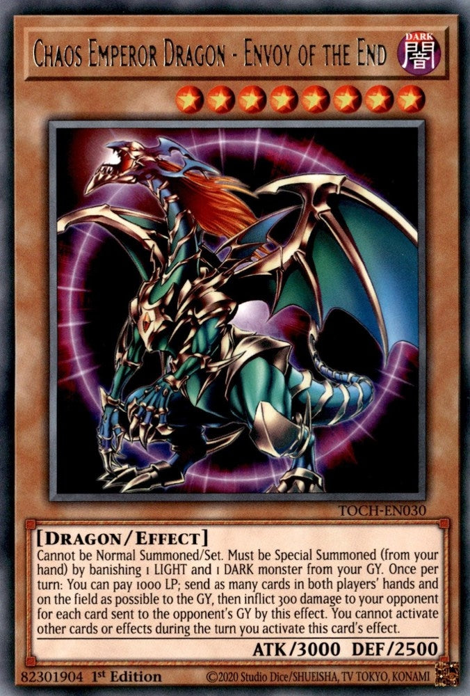 Image for Chaos Emperor Dragon - Envoy of the End (Toon Chaos) (TOCH-EN030) - YuGiOh
