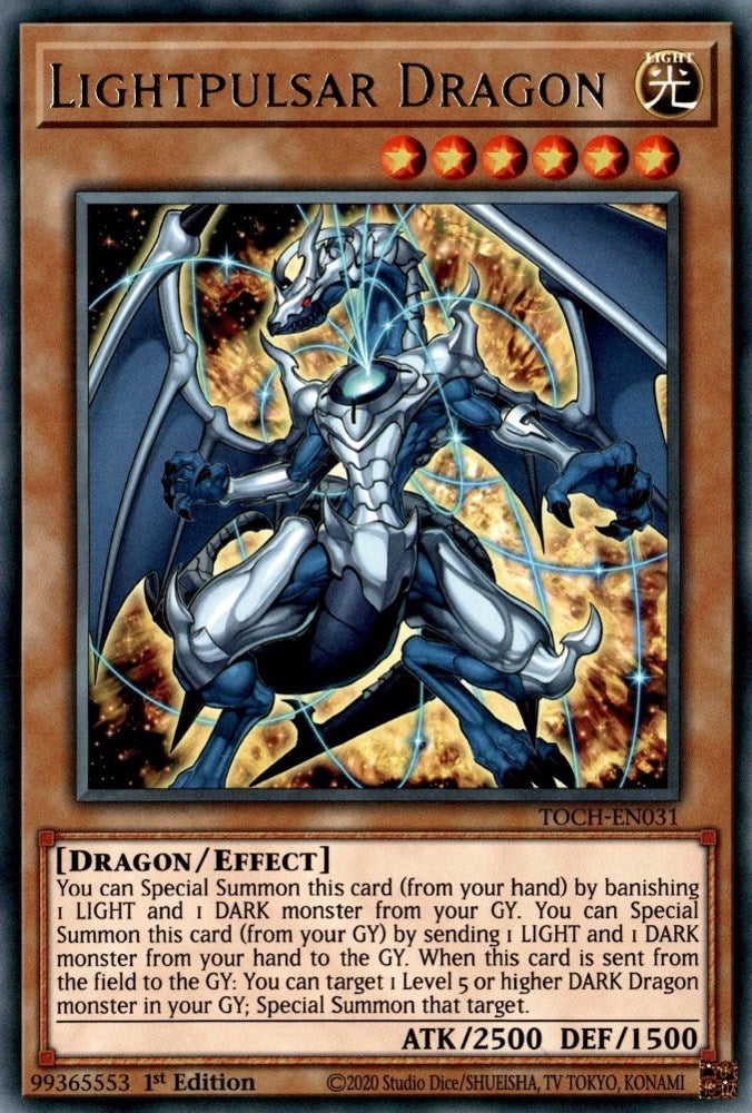 Image for Lightpulsar Dragon (Toon Chaos) (TOCH-EN031) - YuGiOh