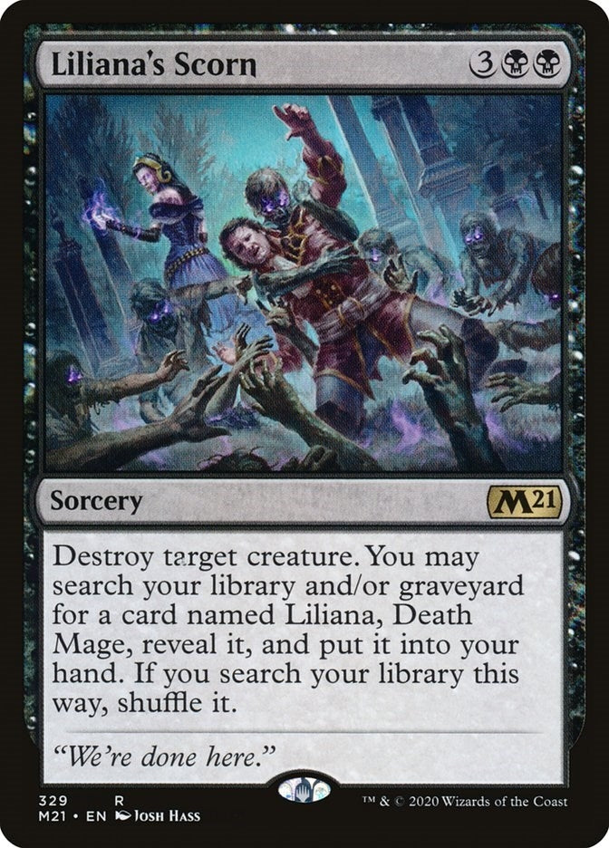Image for Liliana's Scorn (Core Set 2021) (329) - Magic: The Gathering