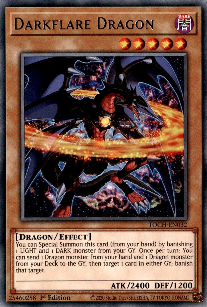 Image for Darkflare Dragon (Toon Chaos) (TOCH-EN032) - YuGiOh