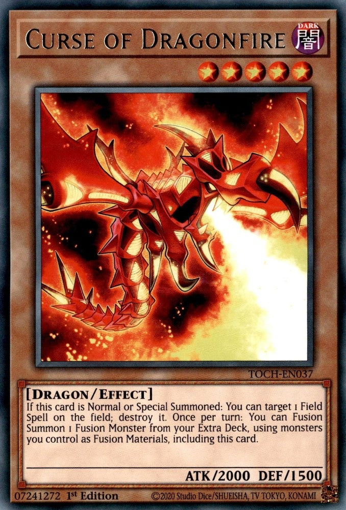 Image for Curse of Dragonfire (Toon Chaos) (TOCH-EN037) - YuGiOh