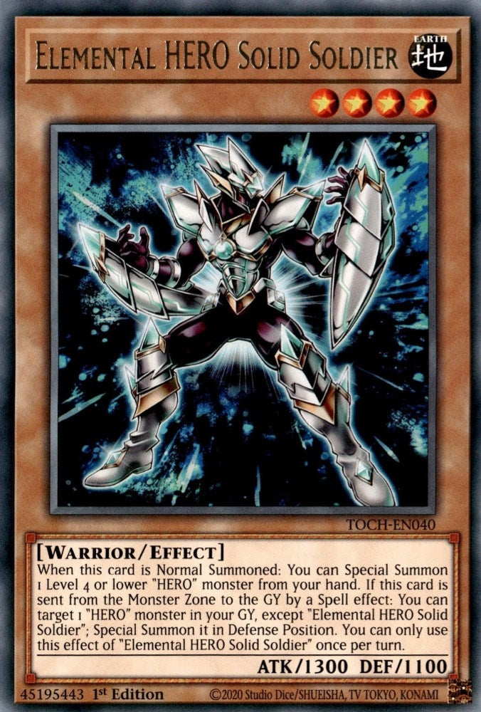 Image for Elemental HERO Solid Soldier (Toon Chaos) (TOCH-EN040) - YuGiOh