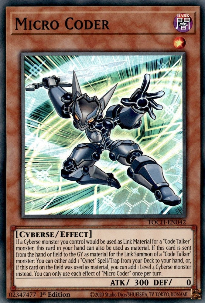 Image for Micro Coder (Toon Chaos) (TOCH-EN042) - YuGiOh
