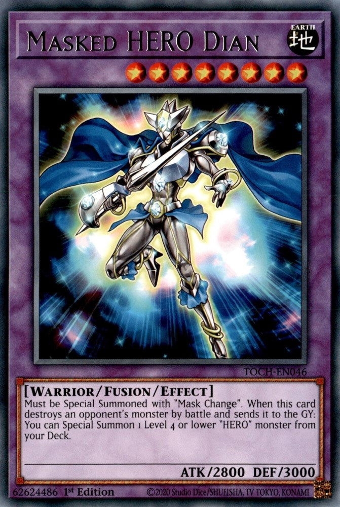 Image for Masked HERO Dian (Toon Chaos) (TOCH-EN046) - YuGiOh