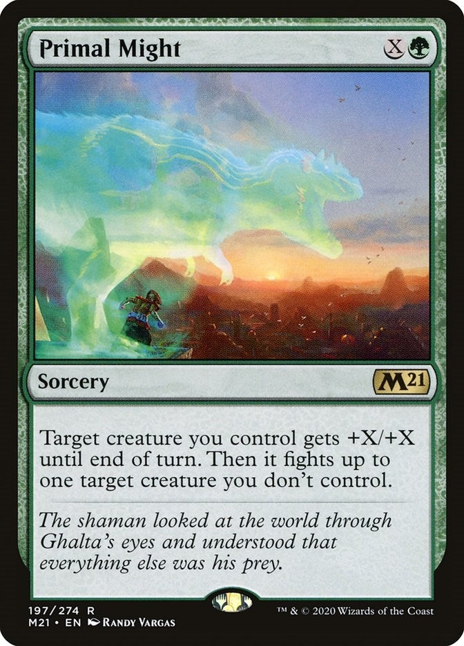 Image for Primal Might (Core Set 2021) (197) - Magic: The Gathering