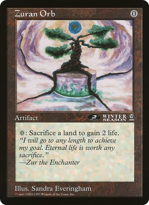 Image for Zuran Orb (Arena League) (Oversize Cards) - Magic: The Gathering