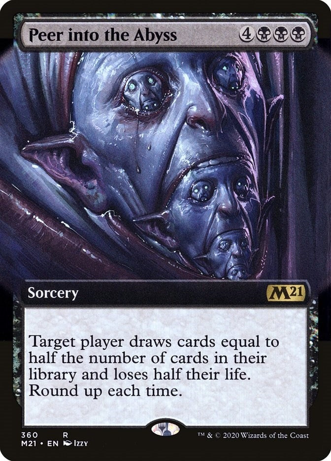 Image for Peer Into the Abyss (Extended Art) (Core Set 2021) (360) - Magic: The Gathering