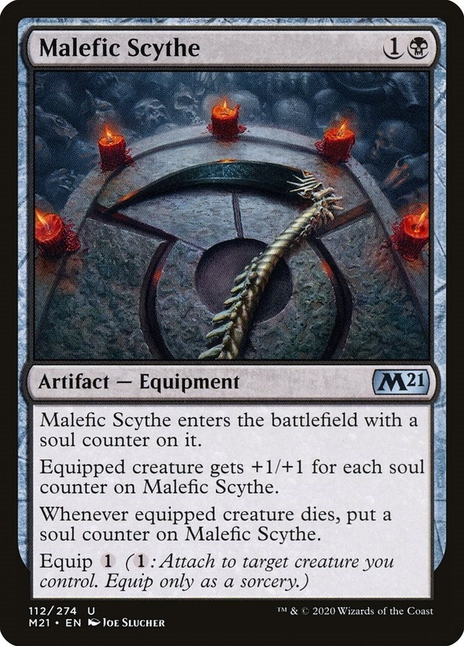 Image for Malefic Scythe (Core Set 2021) (112) - Magic: The Gathering