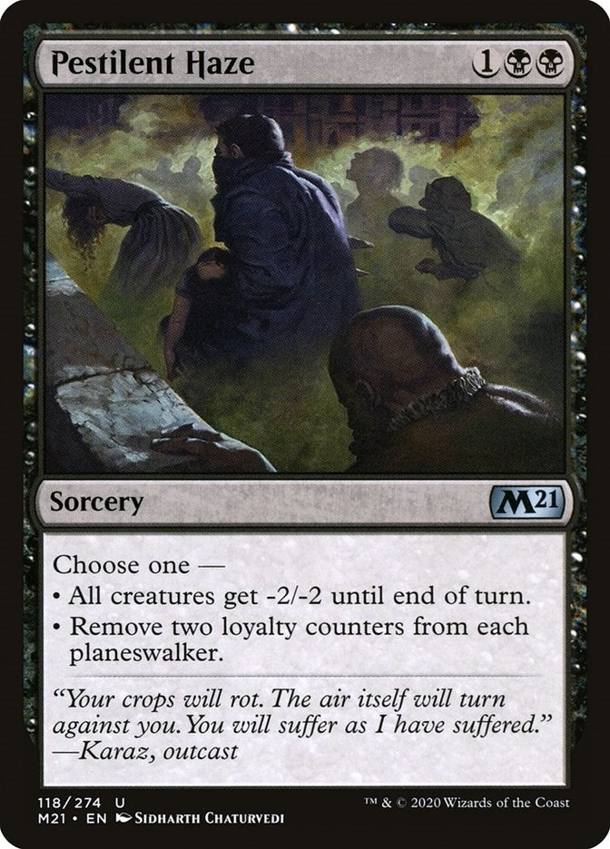 Image for Pestilent Haze (Core Set 2021) (118) - Magic: The Gathering