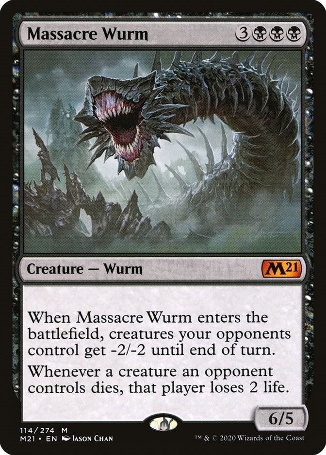 Image for Massacre Wurm (Core Set 2021) (114) - Magic: The Gathering