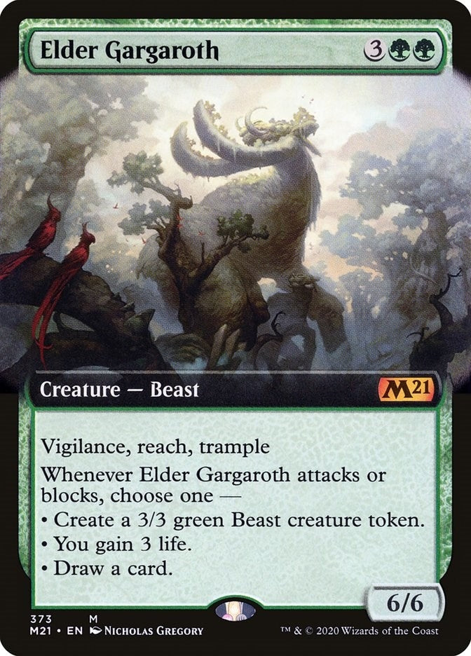 Image for Elder Gargaroth (Extended Art) (Core Set 2021) (373) - Magic: The Gathering