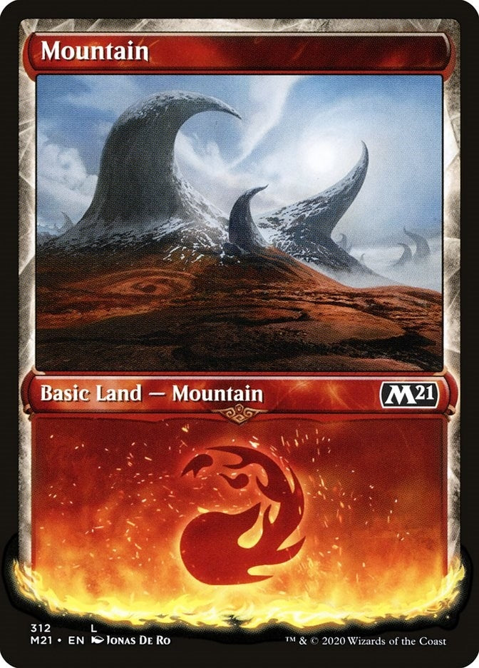 Image for Mountain (Showcase) (Core Set 2021) (312) - Magic: The Gathering