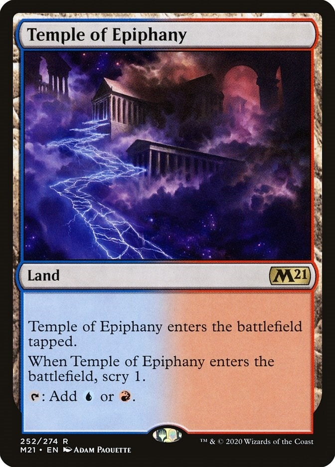 Image for Temple of Epiphany (Core Set 2021) (252) - Magic: The Gathering