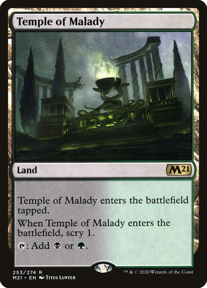 Image for Temple of Malady (Core Set 2021) (253) - Magic: The Gathering