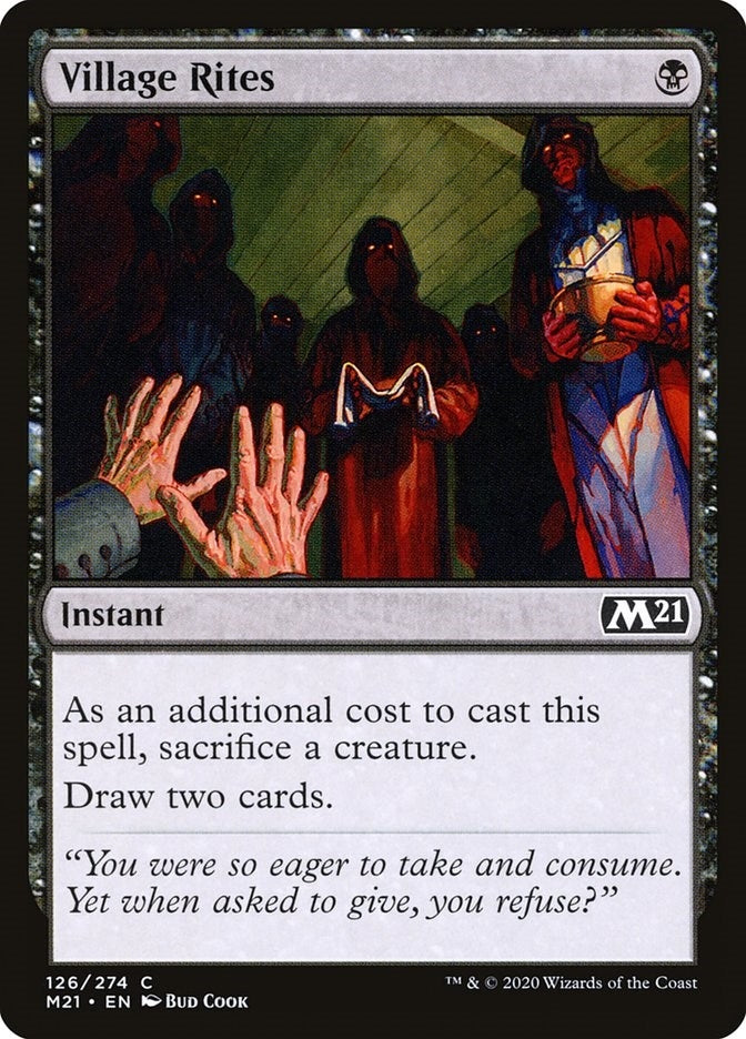 Image for Village Rites (Core Set 2021) (126) - Magic: The Gathering