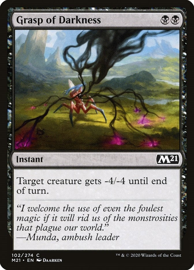 Image for Grasp of Darkness (Core Set 2021) (102) - Magic: The Gathering