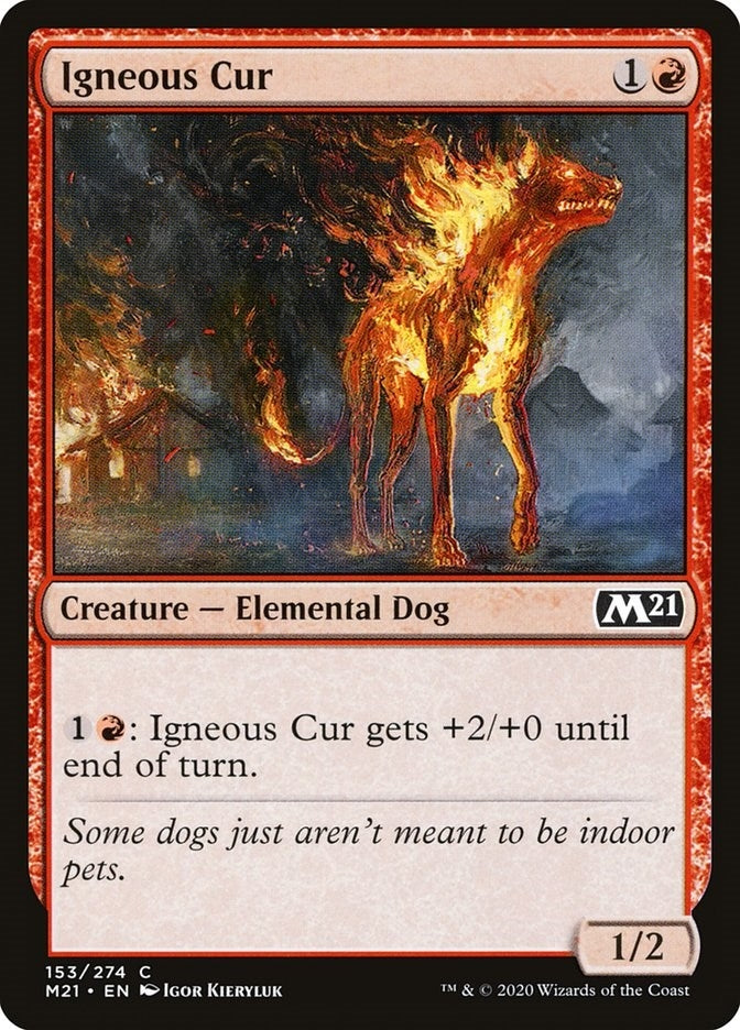 Image for Igneous Cur (Core Set 2021) (153) - Magic: The Gathering