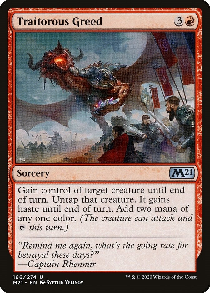 Image for Traitorous Greed (Core Set 2021) (166) - Magic: The Gathering