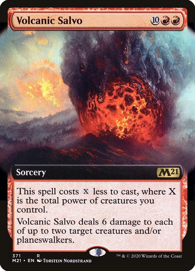 Image for Volcanic Salvo (Extended Art) (Core Set 2021) (371) - Magic: The Gathering