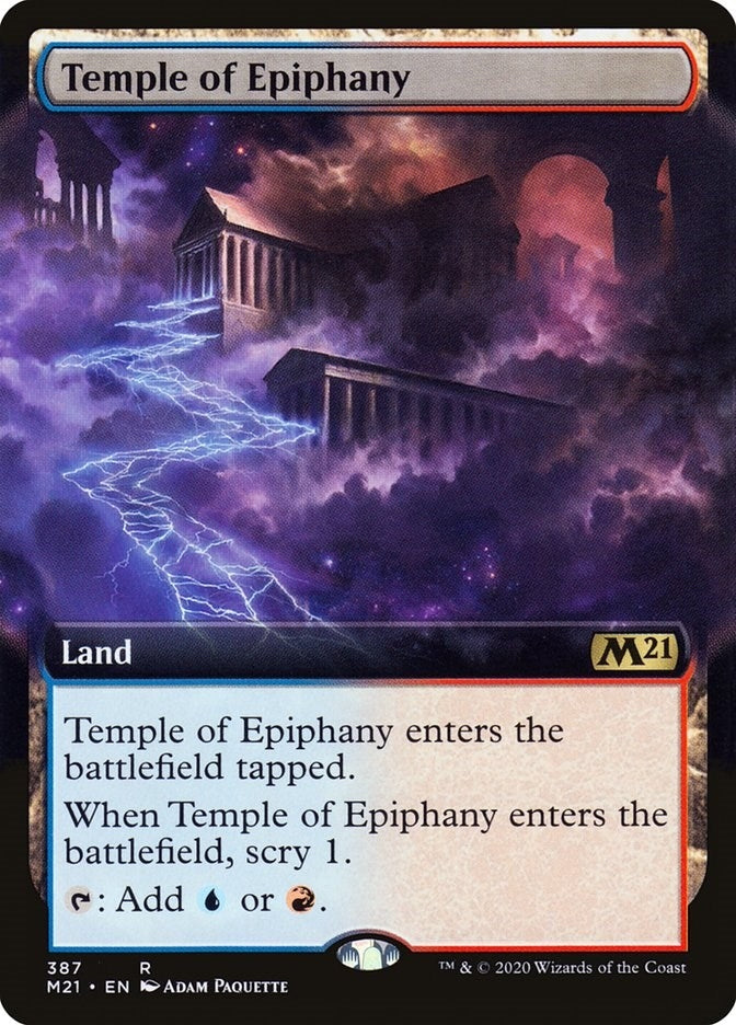 Image for Temple of Epiphany (Extended Art) (Core Set 2021) (387) - Magic: The Gathering