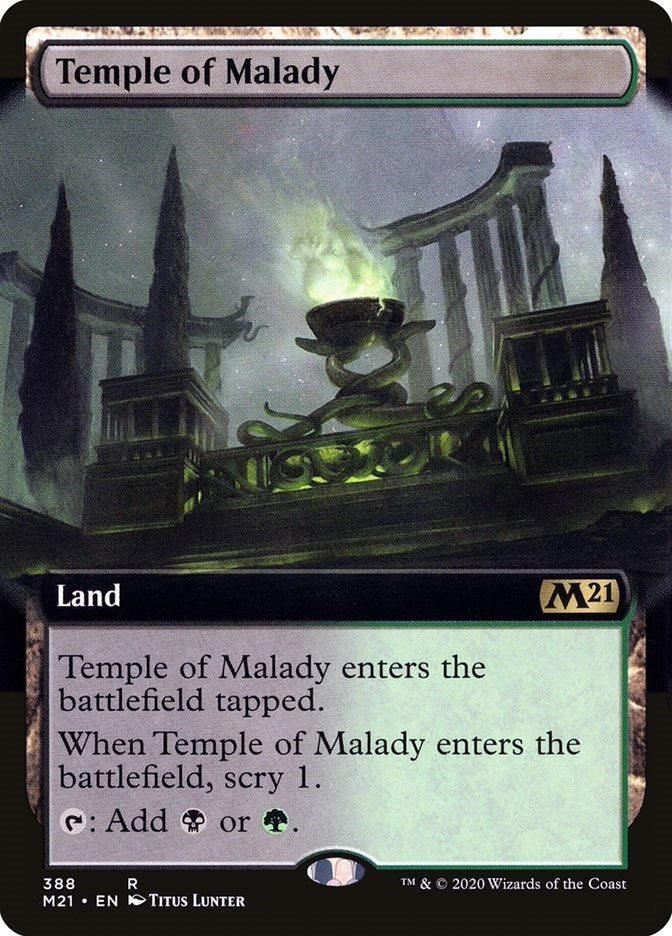 Image for Temple of Malady (Extended Art) (Core Set 2021) (388) - Magic: The Gathering
