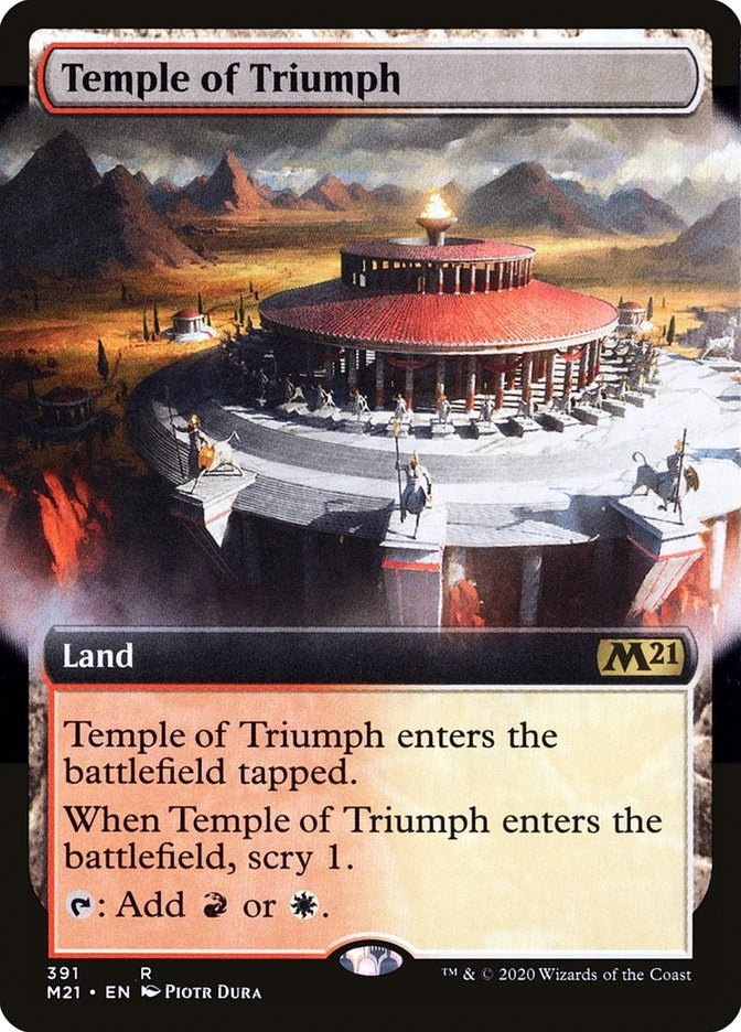 Image for Temple of Triumph (Extended Art) (Core Set 2021) (391) - Magic: The Gathering