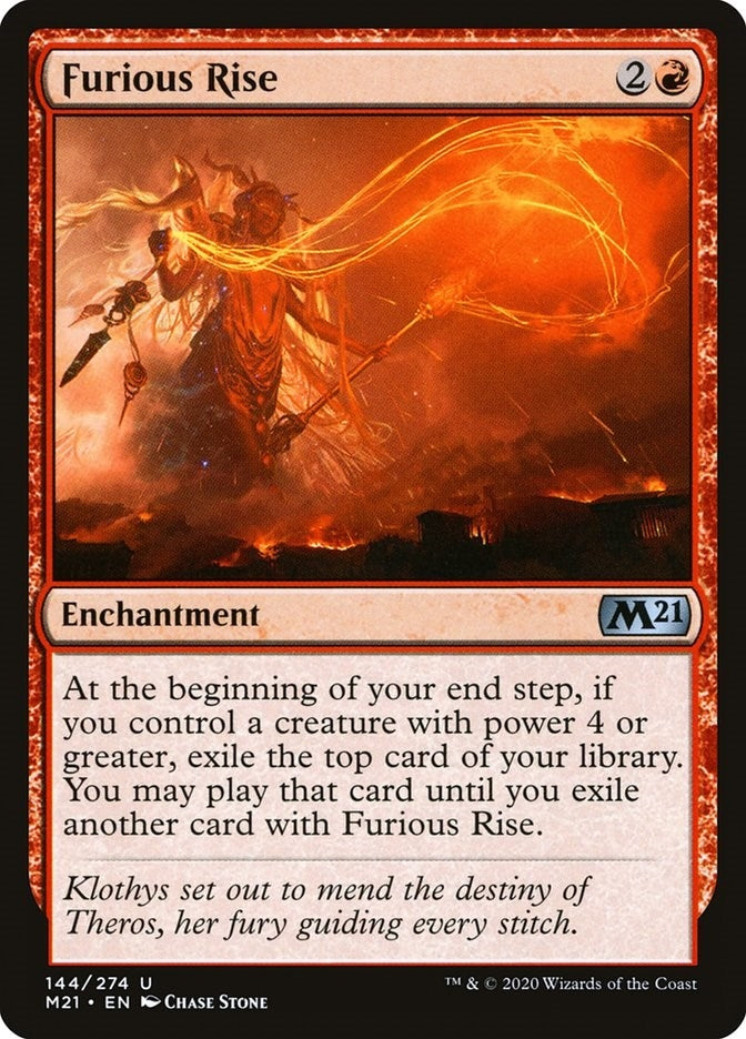 Image for Furious Rise (Core Set 2021) (144) - Magic: The Gathering