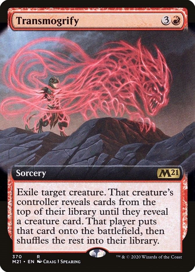 Image for Transmogrify (Extended Art) (Core Set 2021) (370) - Magic: The Gathering