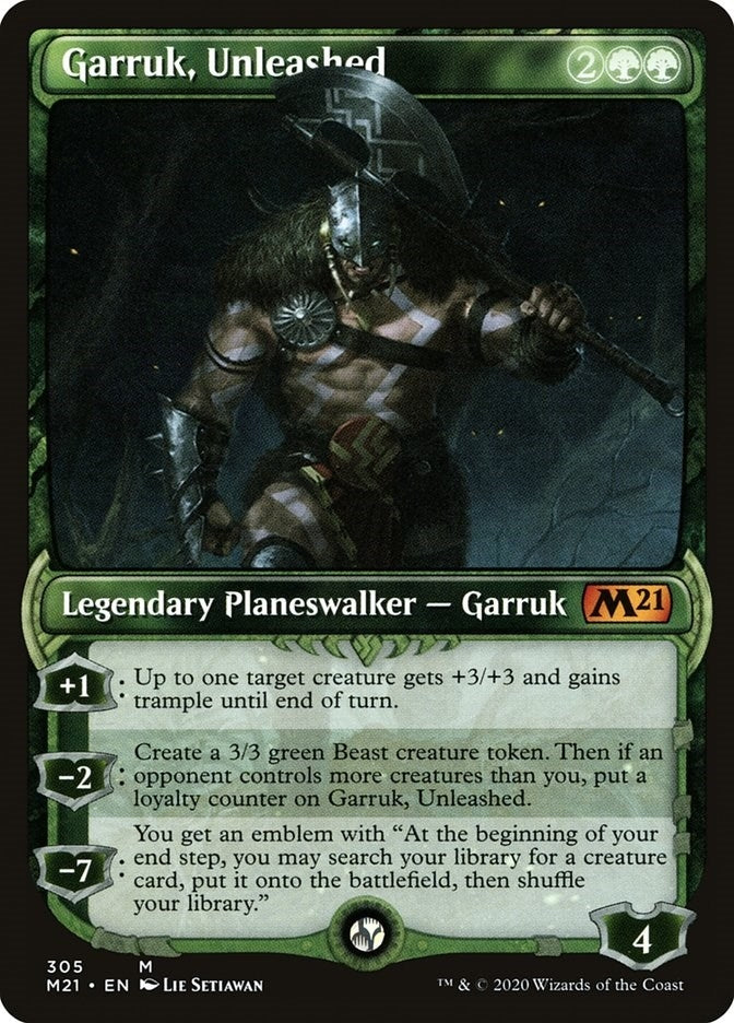 Image for Garruk, Unleashed (Showcase) (Core Set 2021) (305) - Magic: The Gathering