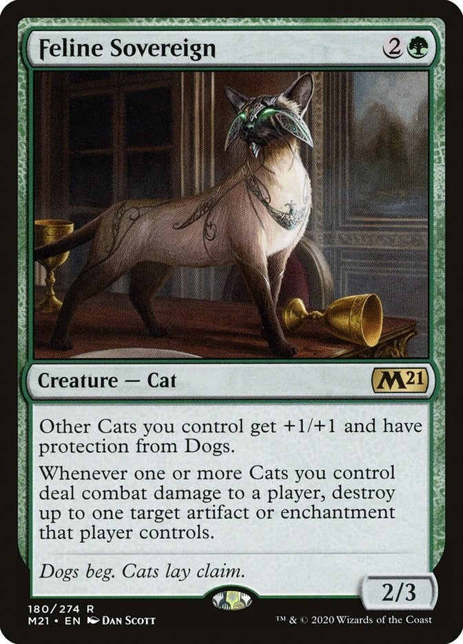 Image for Feline Sovereign (Core Set 2021) (180) - Magic: The Gathering