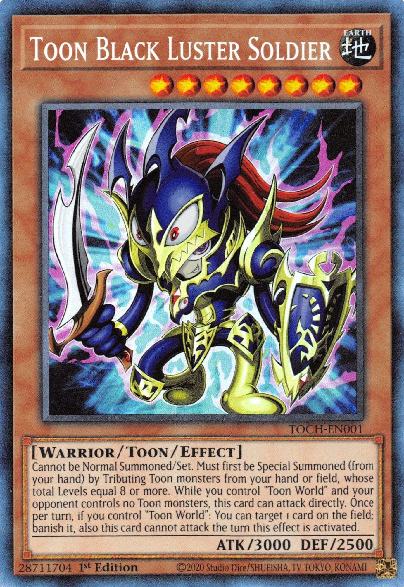 Image for Toon Black Luster Soldier (CR) (Toon Chaos) (TOCH-EN001) - YuGiOh