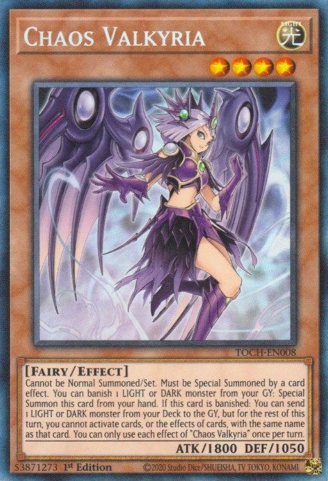 Image for Chaos Valkyria (CR) (Toon Chaos) (TOCH-EN008) - YuGiOh