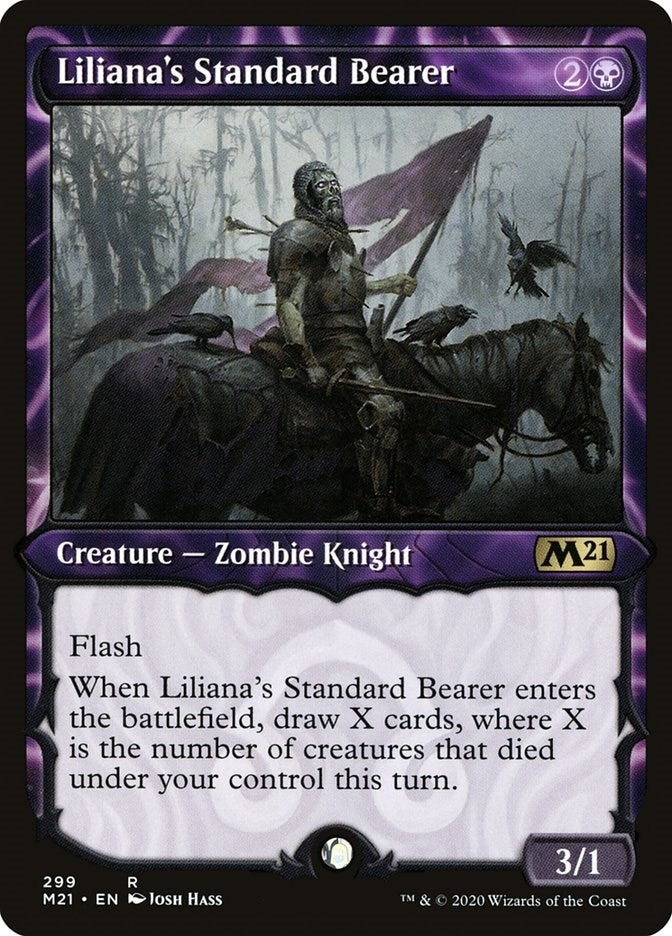 Image for Liliana's Standard Bearer (Showcase) (Core Set 2021) (299) - Magic: The Gathering