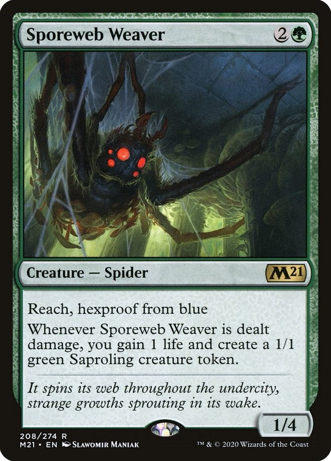Image for Sporeweb Weaver (Core Set 2021) (208) - Magic: The Gathering