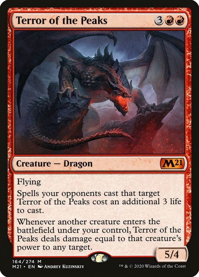 Image for Terror of the Peaks (Core Set 2021) (164) - Magic: The Gathering